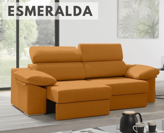 Sofá de tela Esmeralda de HOME - principal