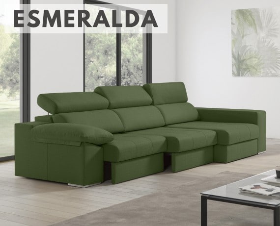 Sofá de tela Esmeralda de HOME - principal