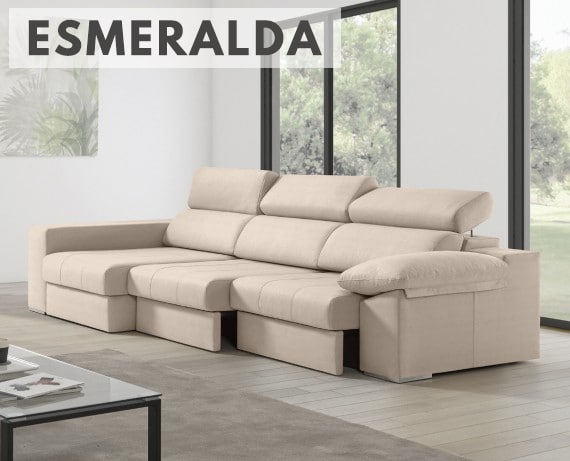Sofá de tela Esmeralda de HOME - principal