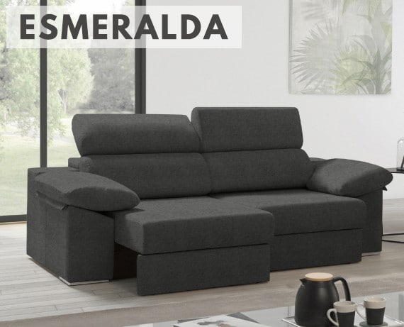 Sofá de tela Esmeralda de HOME - principal