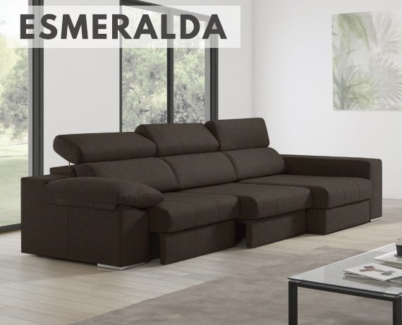 Sofá de tela Esmeralda de HOME - principal