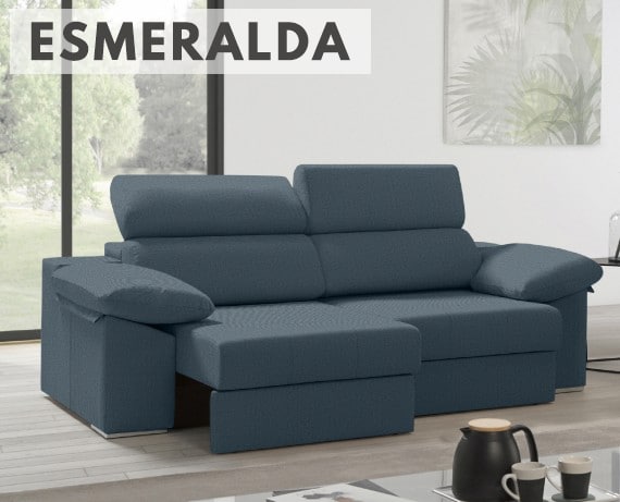 Sofá de tela Esmeralda de HOME - principal