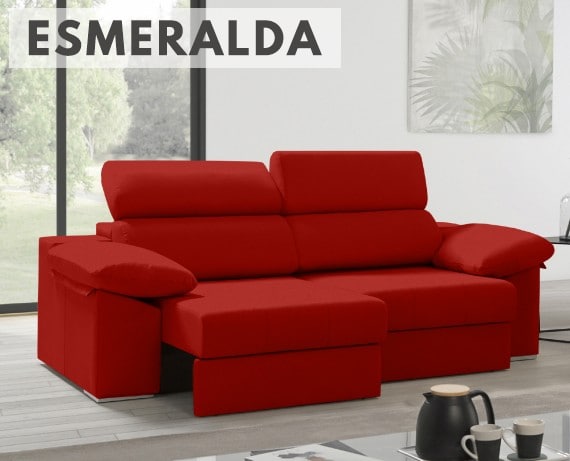Sofá de tela Esmeralda de HOME - principal