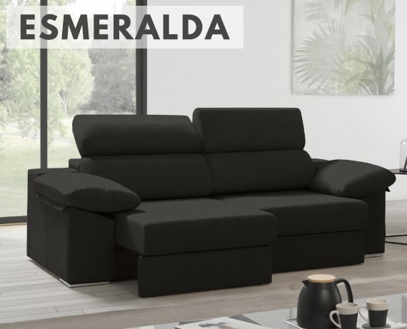 Sofá de tela Esmeralda de HOME - principal