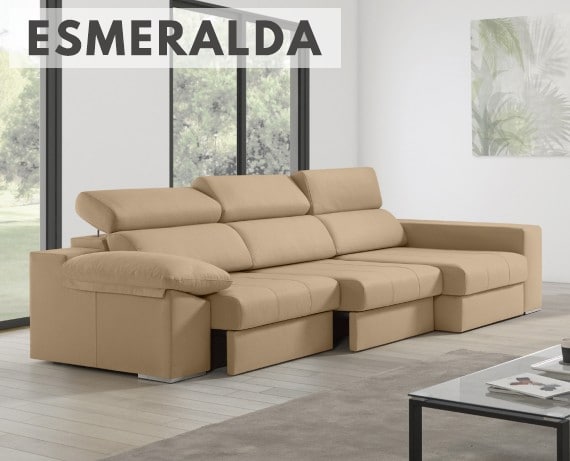 Sofá de tela Esmeralda de HOME - principal