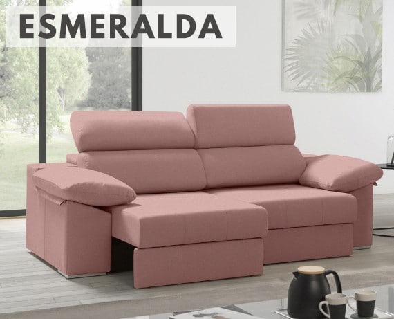 Sofá de tela Esmeralda de HOME - principal