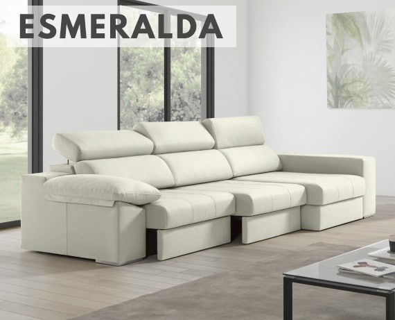 Sofá de tela Esmeralda de HOME - principal