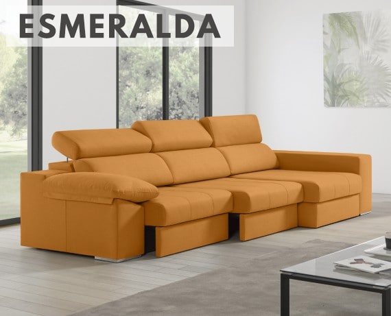Sofá de tela Esmeralda de HOME - principal