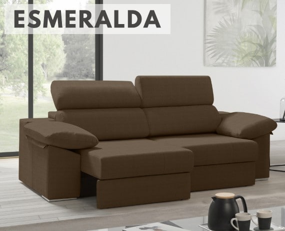 Sofá de tela Esmeralda de HOME - principal