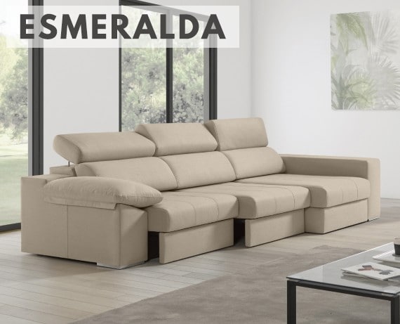 Sofá de tela Esmeralda de HOME - principal