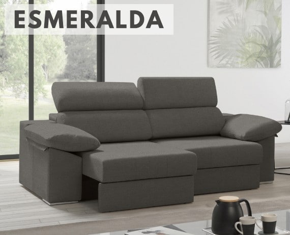 Sofá de tela Esmeralda de HOME - principal