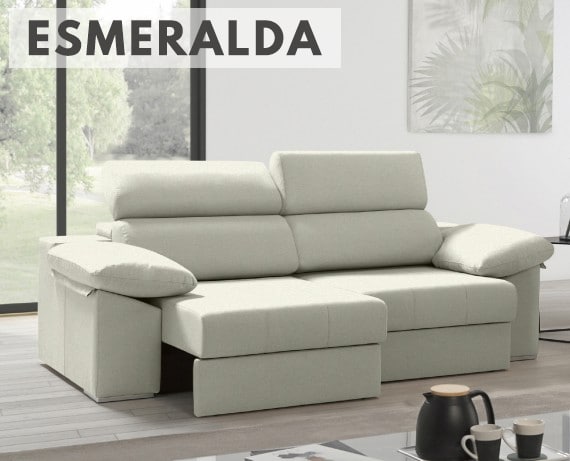Sofá de tela Esmeralda de HOME - principal