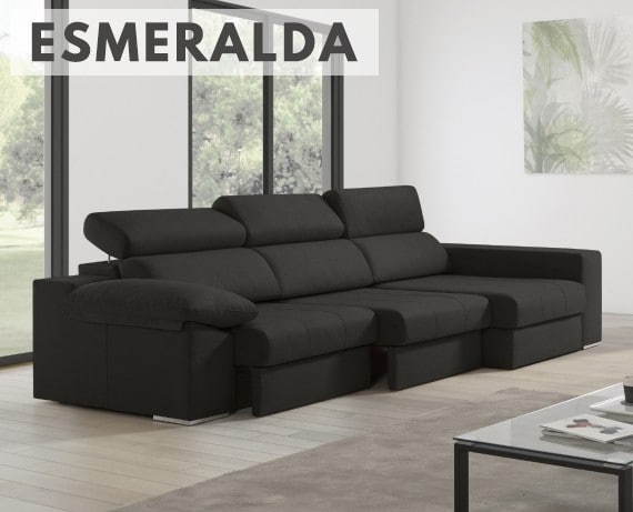 Sofá de tela Esmeralda de HOME - principal