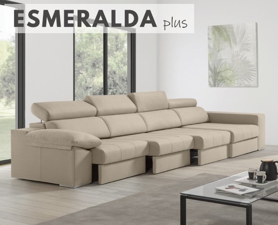 Sofá de tela Esmeralda Plus de HOME - principal