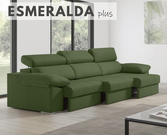 Sofá de tela Esmeralda Plus de HOME - principal
