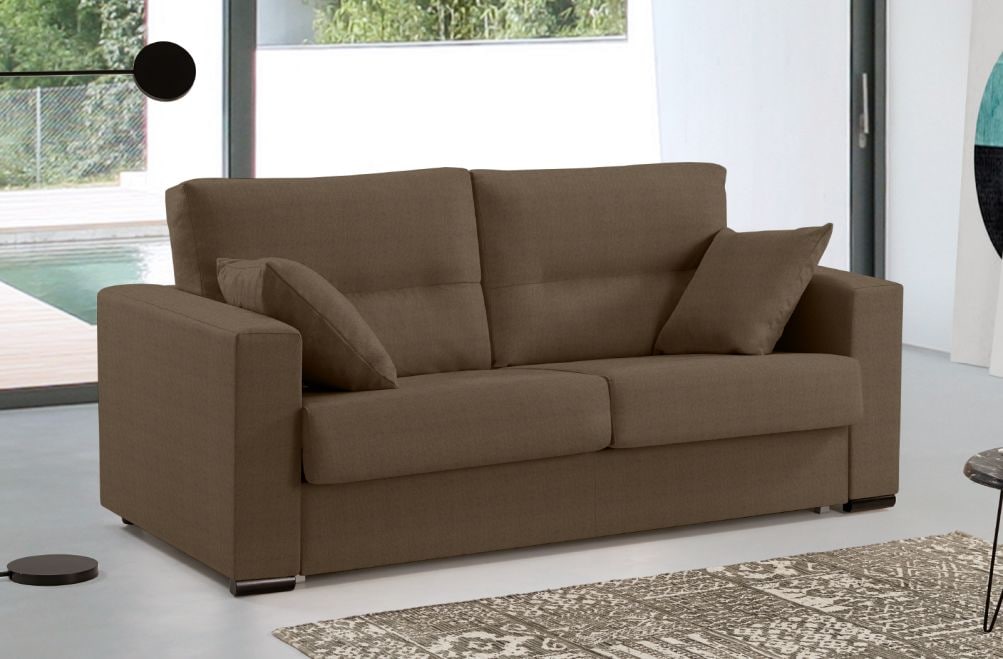 Sofá cama de apertura italiana de tela Aquila de HOME - principal