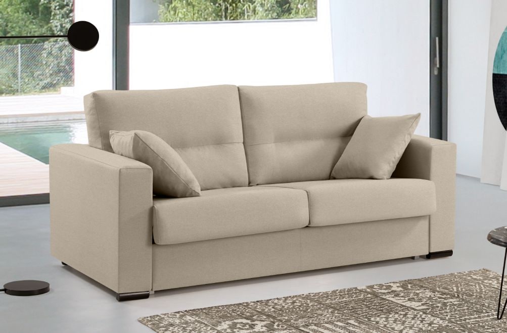 Sofá cama de apertura italiana de tela Aquila de HOME - principal