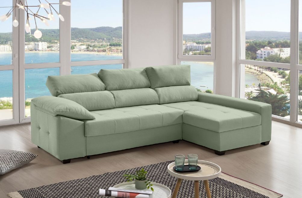 Sofá cama de tela Trinity de HOME - principal