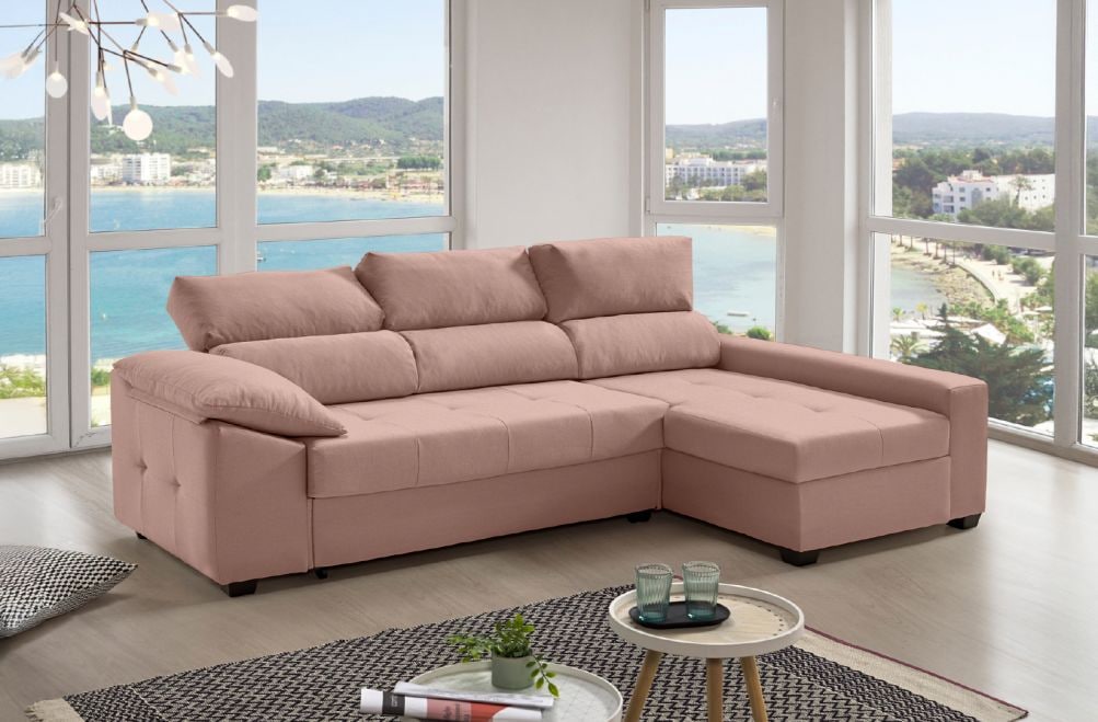 Sofá cama de tela Trinity de HOME - principal