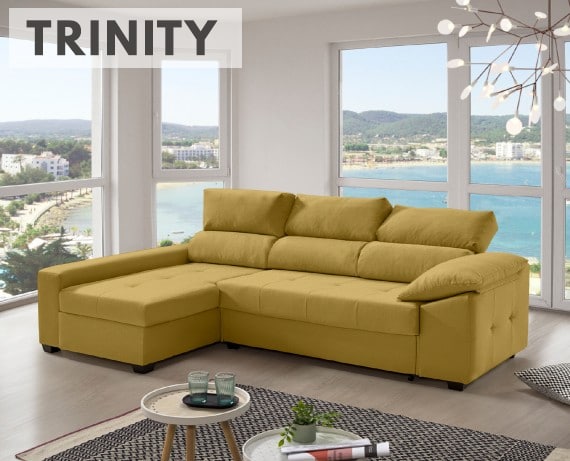 Sofá cama de tela Trinity de HOME - principal