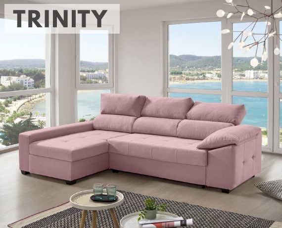 Sofá cama de tela Trinity de HOME - principal