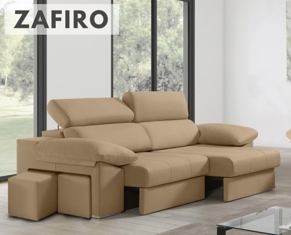 Sofá de tela Zafiro de HOME - principal