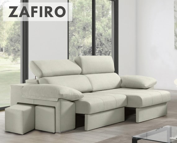 Sofá de tela Zafiro de HOME - principal