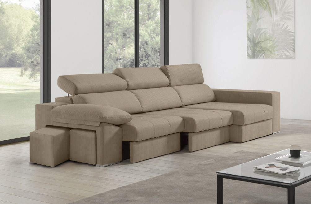 Sofá de tela Zafiro de HOME - principal