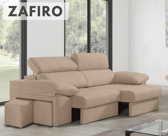 Sofá de tela Zafiro de HOME - principal