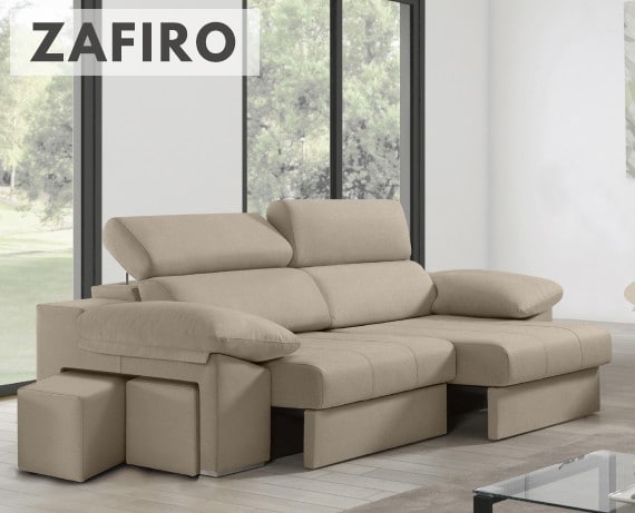 Sofá de tela Zafiro de HOME - principal
