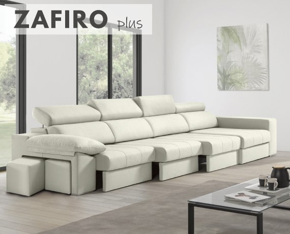Sofá de tela Zafiro Plus de HOME - principal