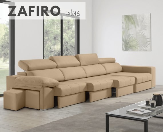 Sofá de tela Zafiro Plus de HOME - principal
