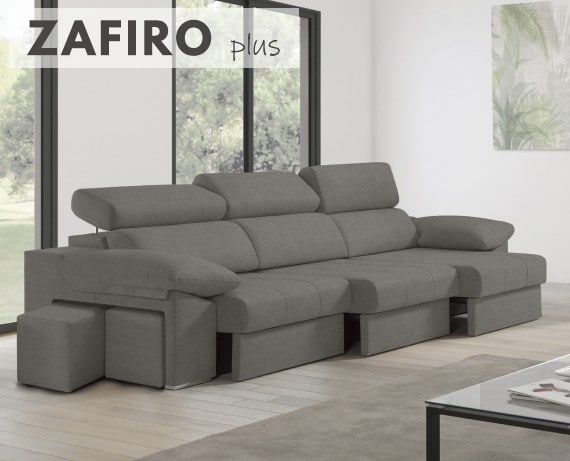 Sofá de tela Zafiro Plus de HOME - principal