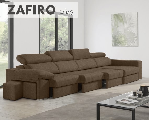 Sofá de tela Zafiro Plus de HOME - principal