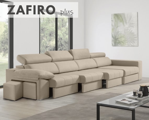 Sofá de tela Zafiro Plus de HOME - principal