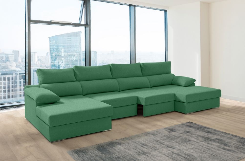 Sofá de tela Rachel de HOME - principal