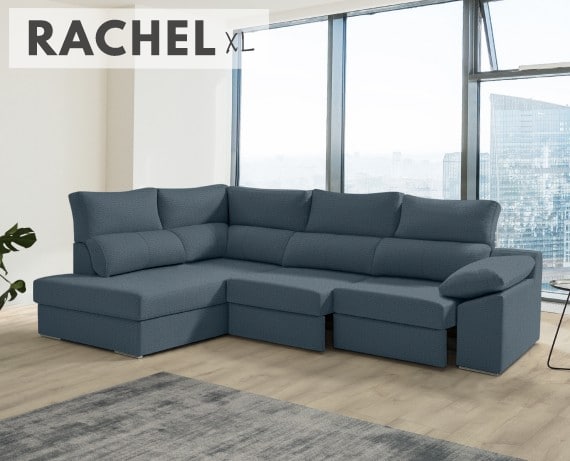Sofá rinconera de tela Rachel XL de HOME - principal