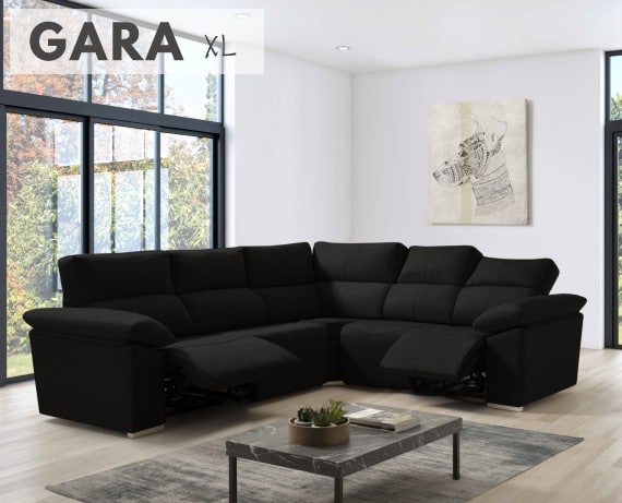 Sofá rinconera relax de tela Gara XL de HOME - principal