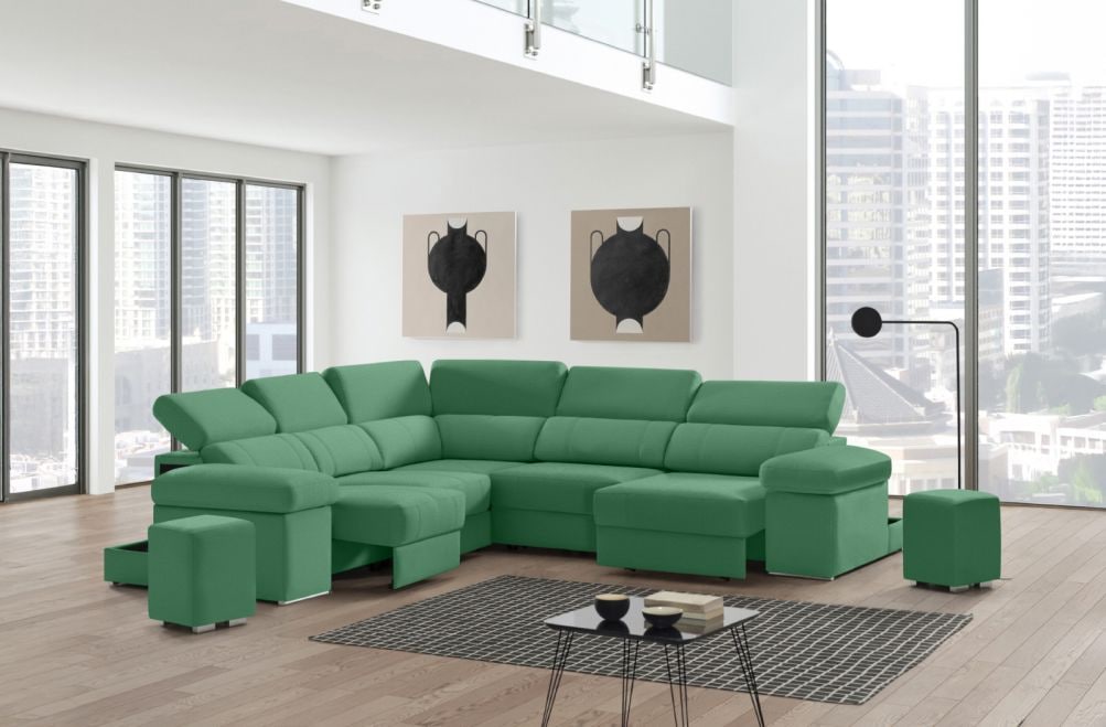 Sofá rinconera de tela Ringo XL de StyleKomfort - principal