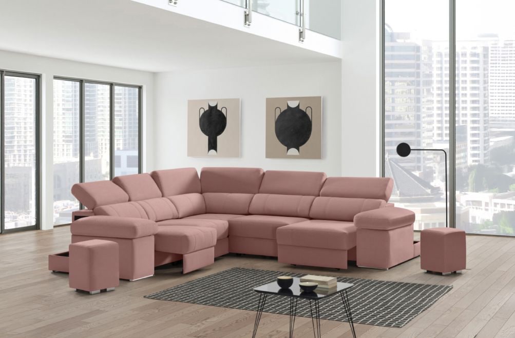 Sofá rinconera de tela Ringo XL de StyleKomfort - principal