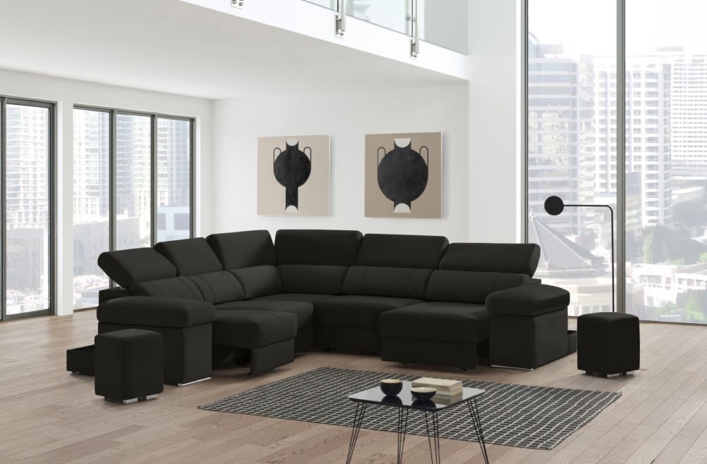 Sofá rinconera de tela Ringo XL de StyleKomfort - principal