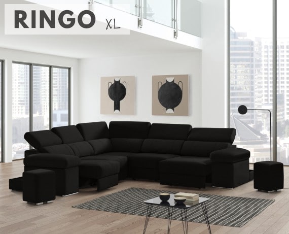 Sofá rinconera de tela Ringo XL de StyleKomfort - principal