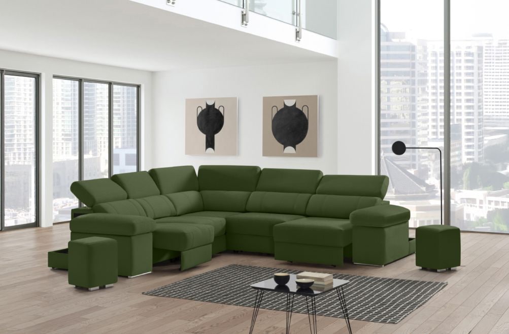 Sofá rinconera de tela Ringo XL de StyleKomfort - principal