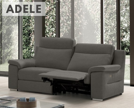 Sofá relax de tela Adele de StyleKomfort - principal