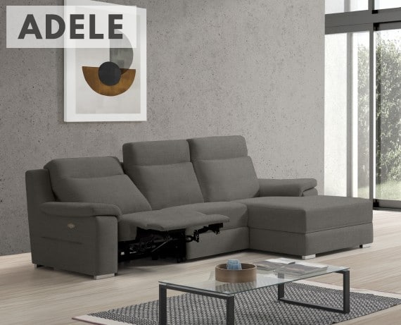 Sofá relax de tela Adele de StyleKomfort - principal