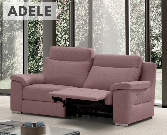Sofá relax de tela Adele de StyleKomfort - principal