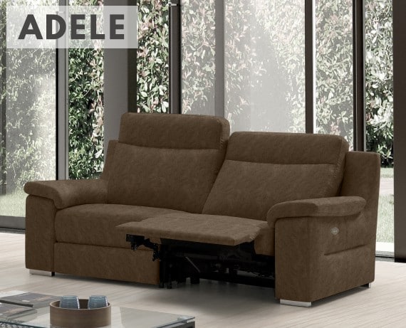 Sofá relax de tela Adele de StyleKomfort - principal