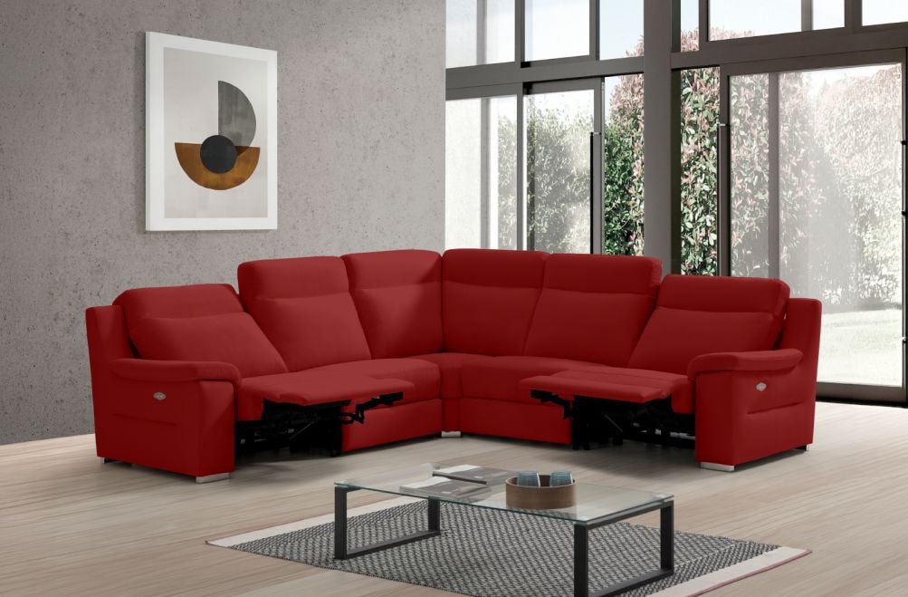 Sofá rinconera relax de tela Adele XL de StyleKomfort - principal