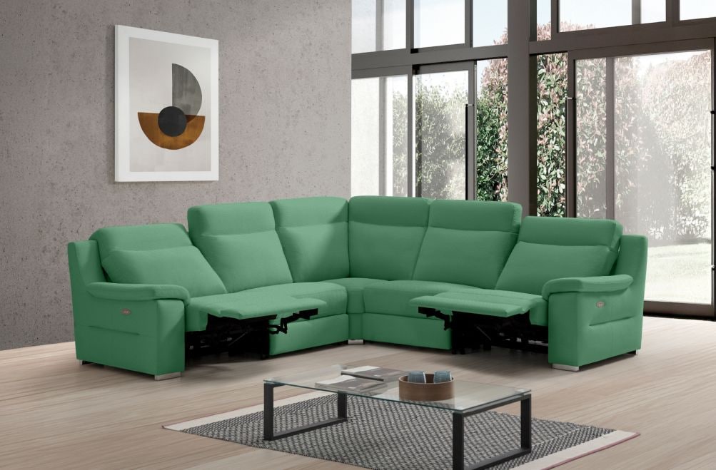 Sofá rinconera relax de tela Adele XL de StyleKomfort - principal