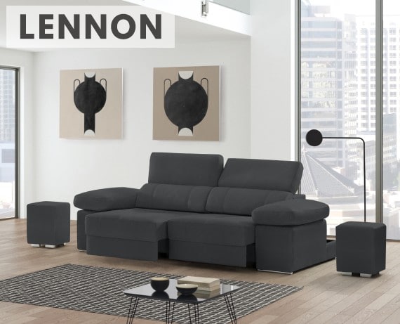 Sofá de piel Lennon de StyleKomfort - principal